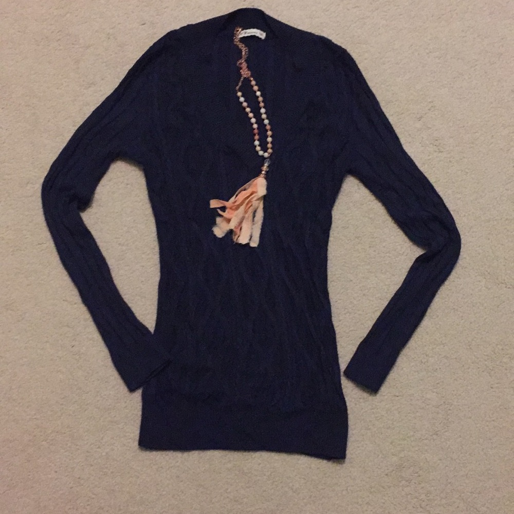 Navy sweater